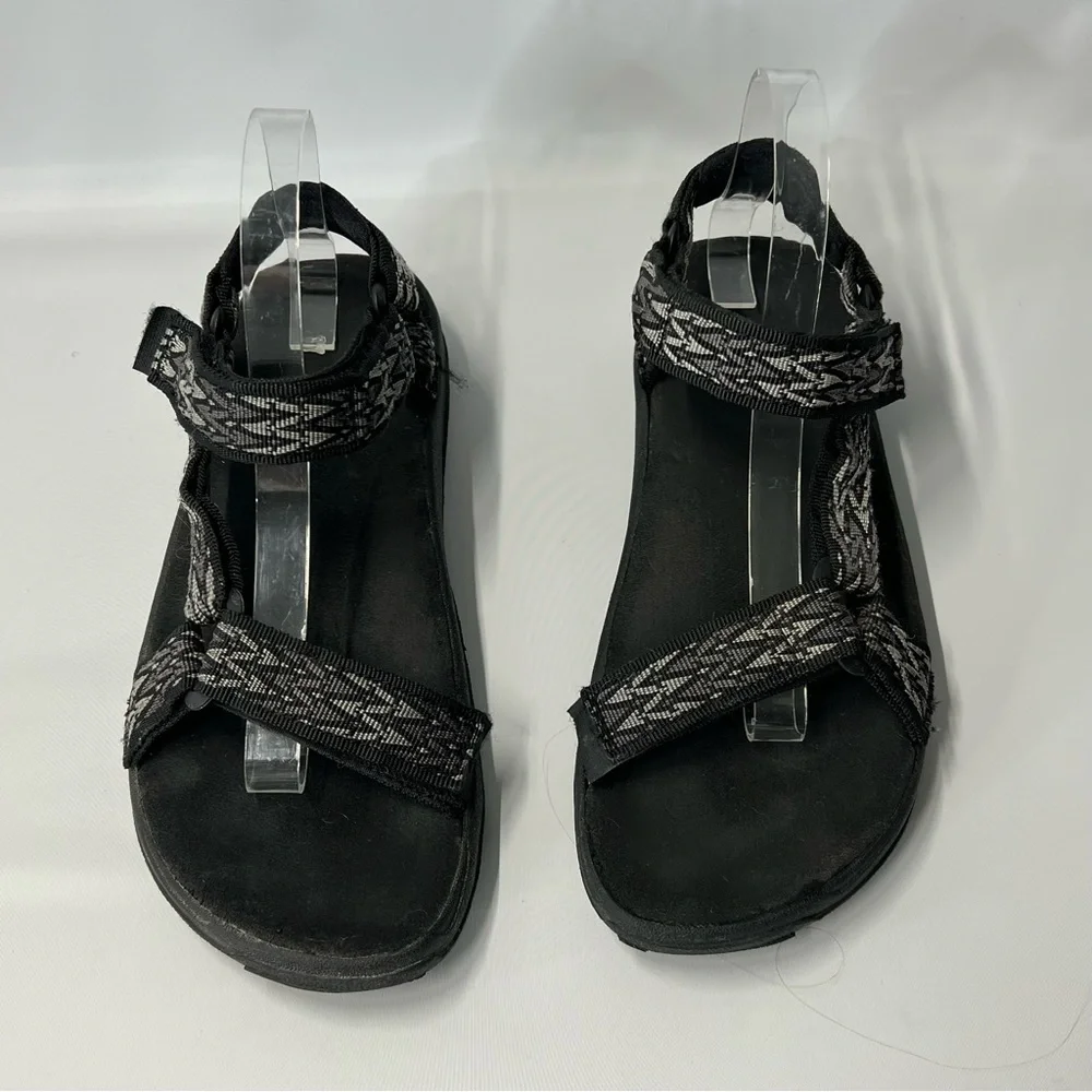 TEVA US 9 Black Mens Universal Terra Fi sport Hiking Outdoor Sandals Black Gray